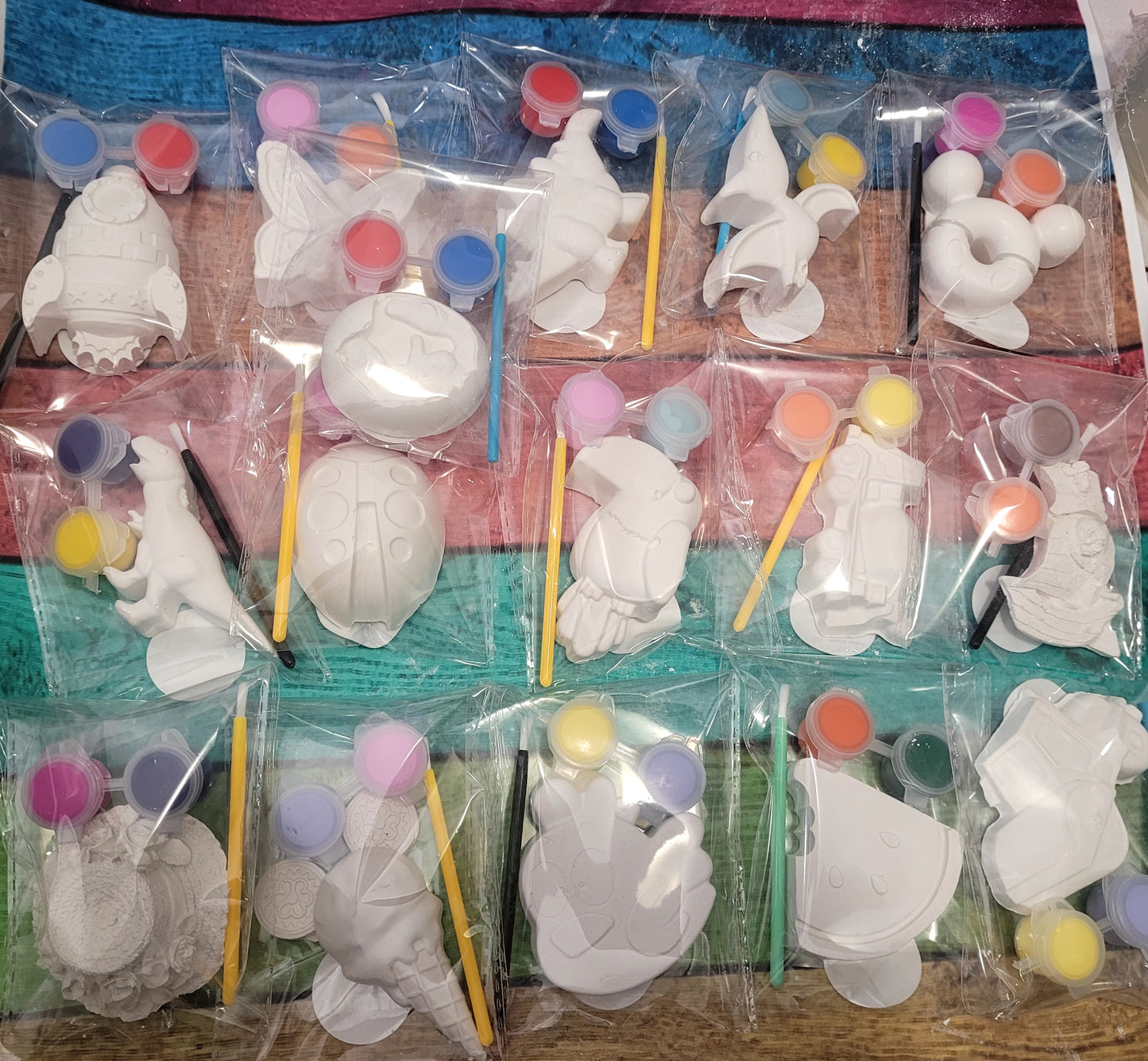 mix design  Plaster painting party favours