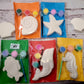 Sea animals fish dophin sea horse starfish shell plaster Painting for girl