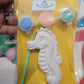 Sea animals fish dophin sea horse starfish shell plaster Painting for girl