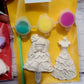 Bulk of Princess girl barbie Plaster painting party favour