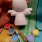 3D girl Fairy princess  Plaster painting for party favours favors birthday gifts girl party fun craft art