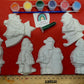 Christmas Santa Plasters GIFTS SET  Plaster painting