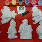 Christmas Santa Plasters GIFTS SET  Plaster painting