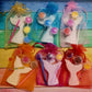 Mermaid tail sea animal plaster Painting for girl party favours