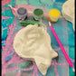 Sleeping Mermaid  sea animal plaster Painting for girl party favours