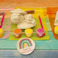 Animal girl rabbit buttetfly girl animals Mushroom Painting for girl party favours