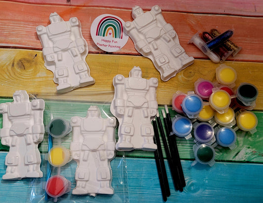 Robot thanformer robot  boys Plaster Painting for boys