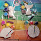Mermaid tails shell sea animals  Plaster Painting Party favor