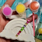 Rainbow girl Mix mix Plaster Painting Party favor birthday gifts