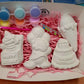 Cupcake birthday food Plaster Painting party favours favors birthday gifts