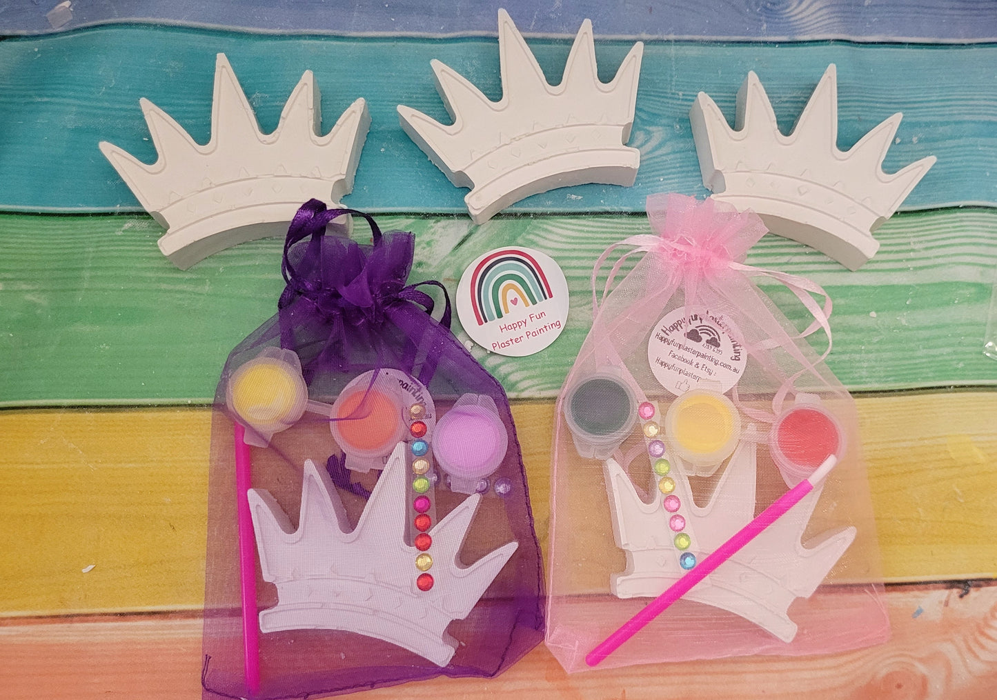 Crown for princess Plaster Painting party favor Favour birthday filler return gifts