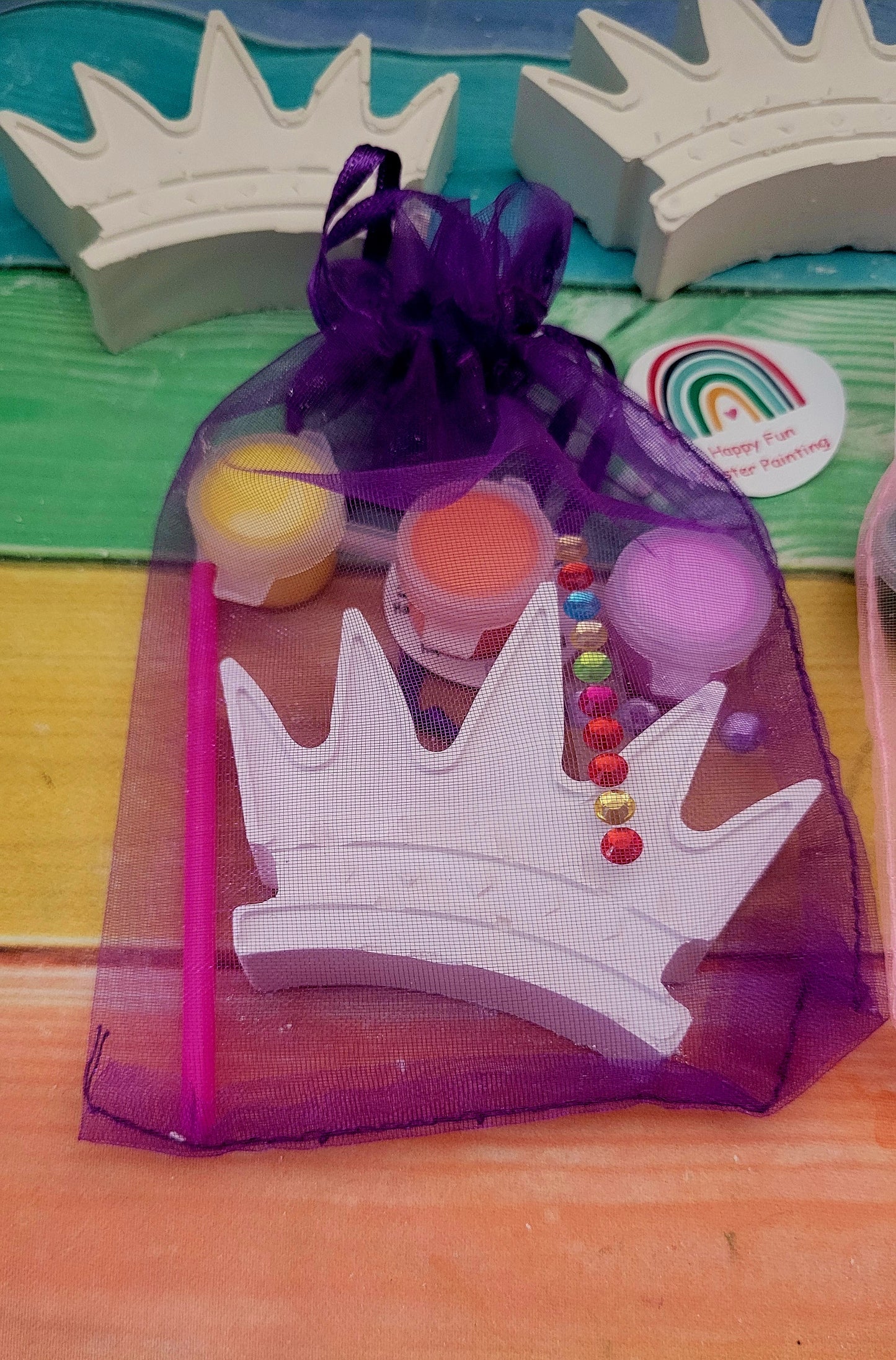 Crown for princess Plaster Painting party favor Favour birthday filler return gifts