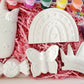 Plaster painting for party gift set birthday present gifts butterfly crown candy rainbow