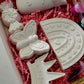 Plaster painting for party gift set birthday present gifts butterfly crown candy rainbow