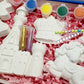Girl gift pack castle crown horse   Plaster Painting rainbow birthday girl present gift set