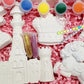 Girl gift pack castle crown horse   Plaster Painting rainbow birthday girl present gift set
