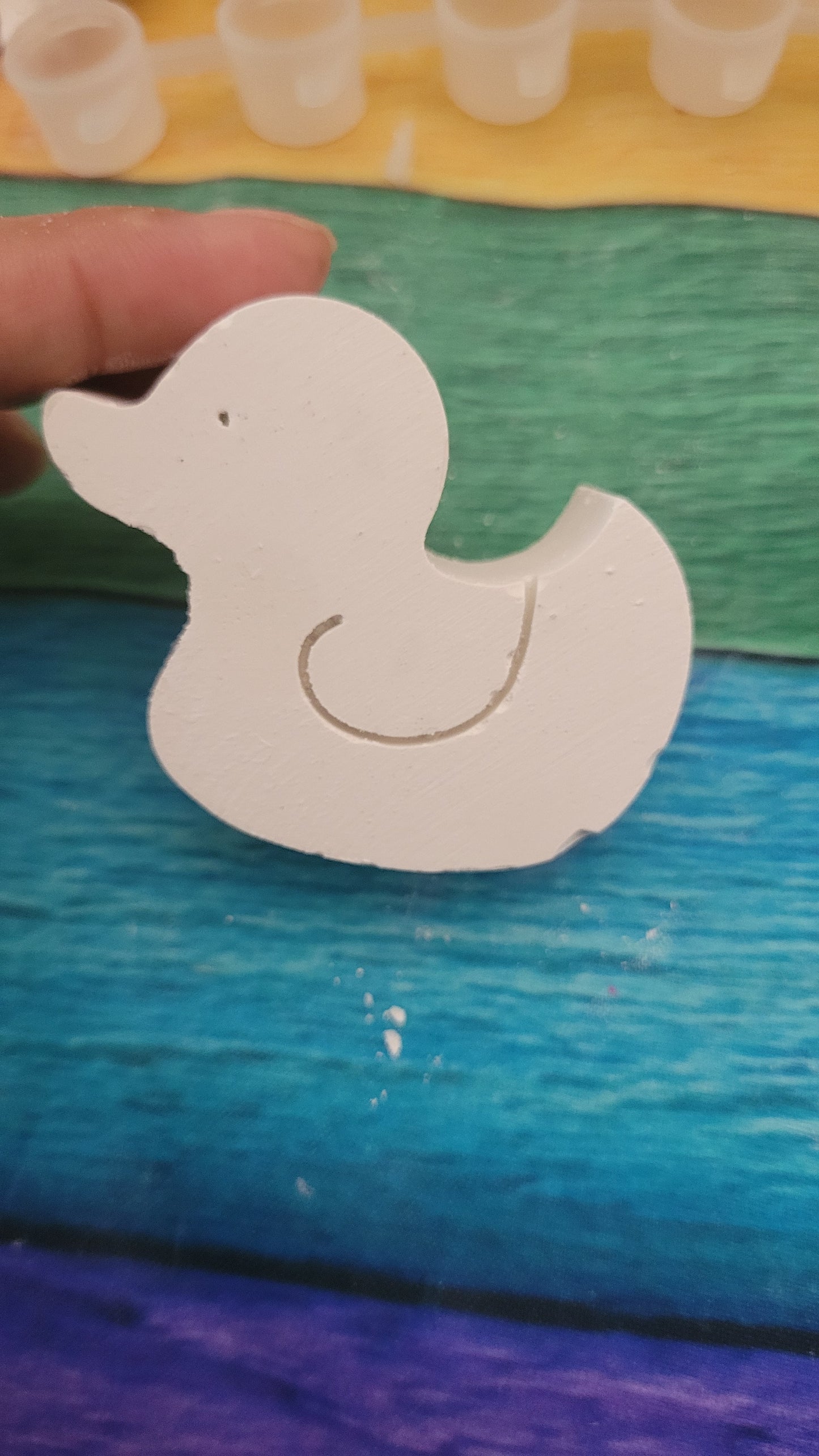 Duck ducking  Animal Farm animal plaster Painting for girl party favours