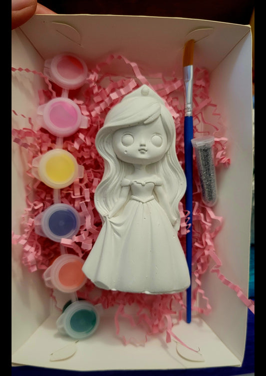 Princess prince girl princess  Plaster painting kits Paint your own