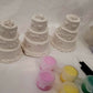 Wedding cake plaster Painting for girl party favours