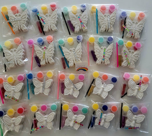 3 Styles butterfly animal Animal kids plaster Painting for girl party favours fun with plaster plaster and paint