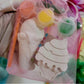 Ice cream  food cake food   Plaster Painting party favours favors birthday gifts