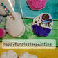 Cup cake food Plaster Painting Party favour
