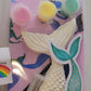 Mermaid girl mermaid  tail Plaster Painting Party favour favor
