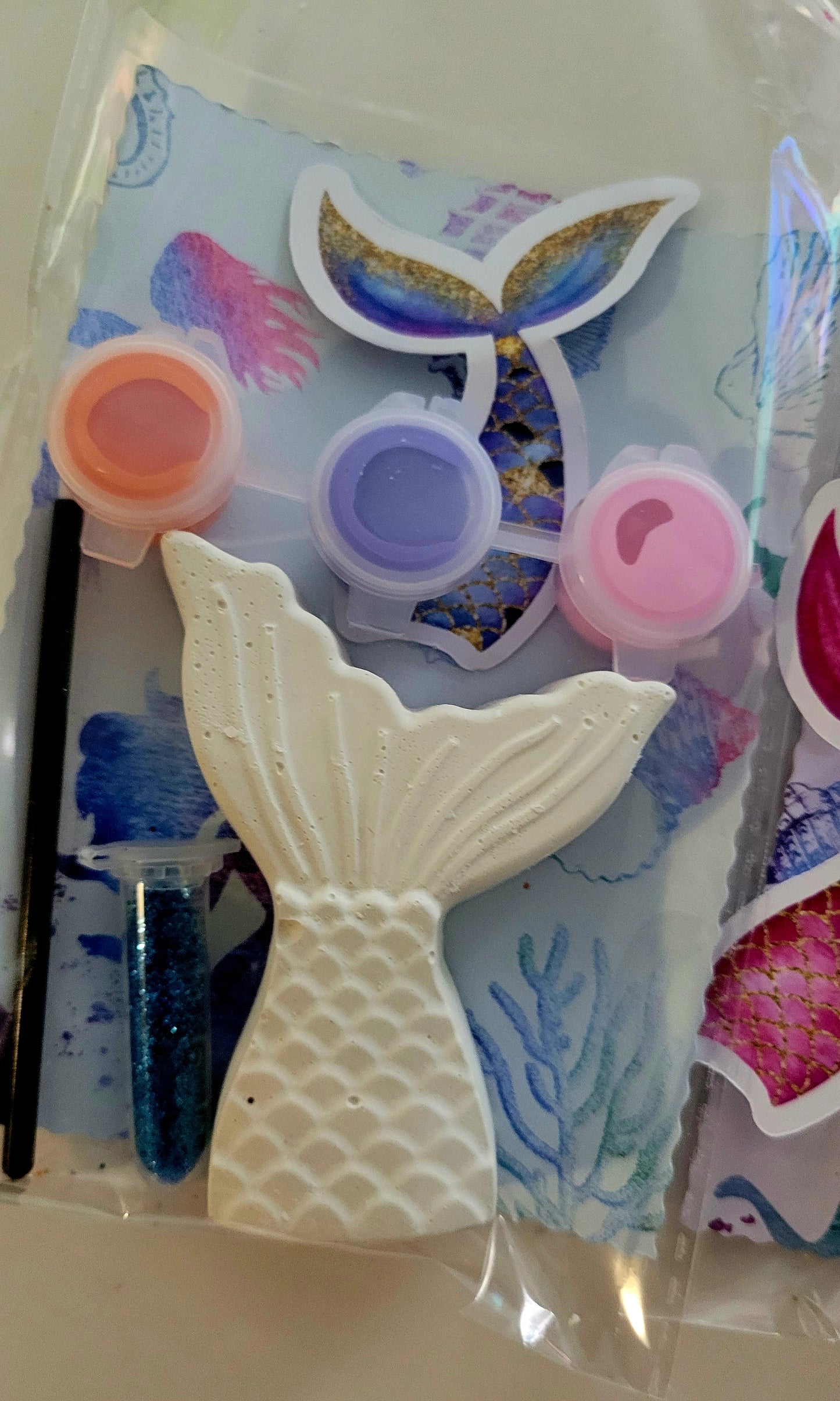 Mermaid girl mermaid  tail Plaster Painting Party favour favor