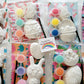 Easter day rabbit bunny  Plaster Painting Party favour favor  egg treat bag favors