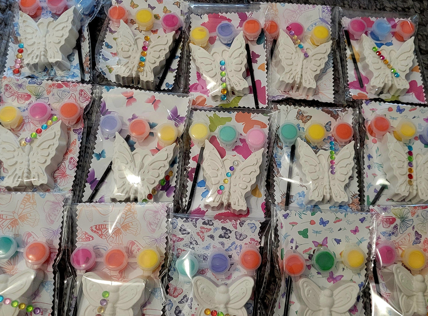 Butterfly for kids party birthday animal Animal plaster Painting for girl party favours