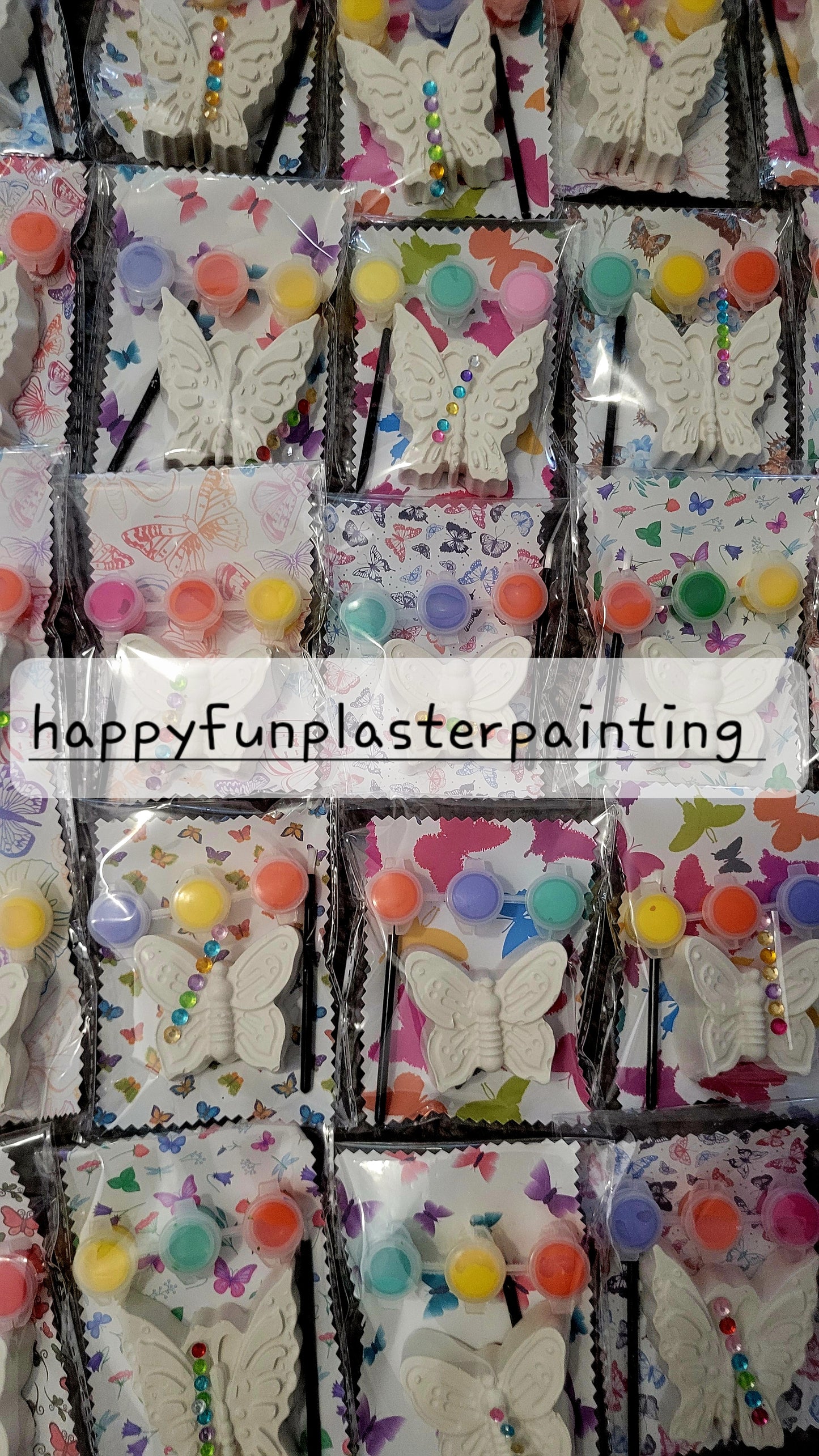 Butterfly for kids party birthday animal Animal plaster Painting for girl party favours