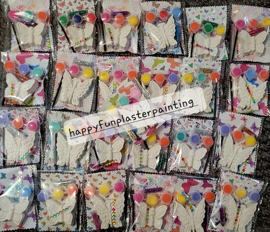 Butterfly for kids party birthday animal Animal plaster Painting for girl party favours