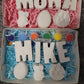Easter Rabbit Eggwith name Paint your own letter name plaster painting birthday gifts box