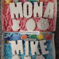 Easter Rabbit Eggwith name Paint your own letter name plaster painting birthday gifts box