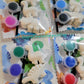 3 Mini dinosaurs  Plaster Painting party favour for birthday gifts return Party favors kids craft