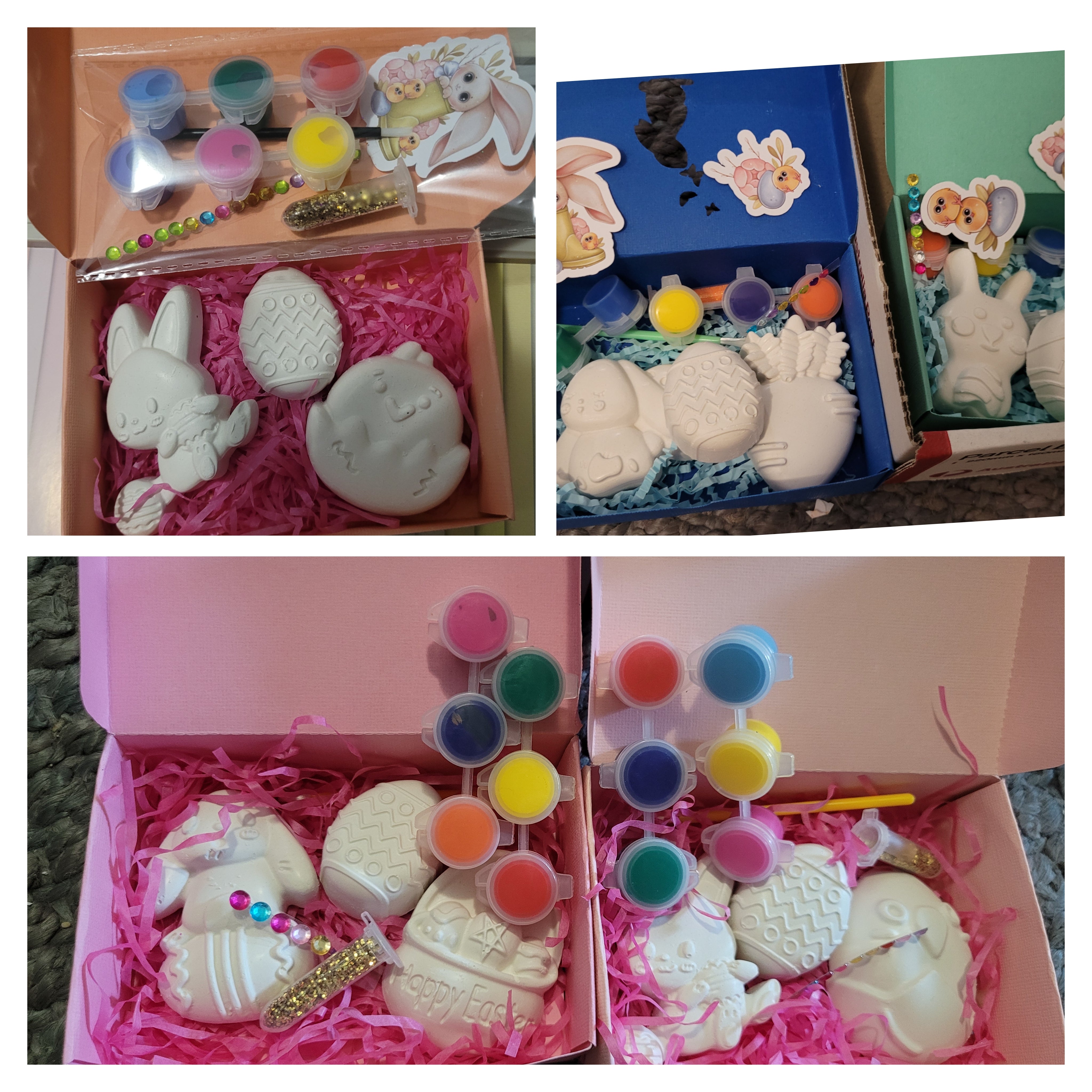 Easter day rabbit bunny Plaster painting for pary favours birthday gif ...