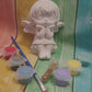 3D girl Fairy princess  Plaster painting for party favours favors birthday gifts girl party fun craft art