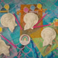 Sleeping Mermaid  sea animal plaster Painting for girl party favours